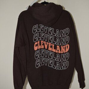 Brown Cleveland Hoodie - Size Medium